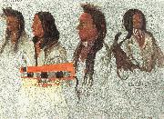 Albert Bierstadt Four Indians USA oil painting artist